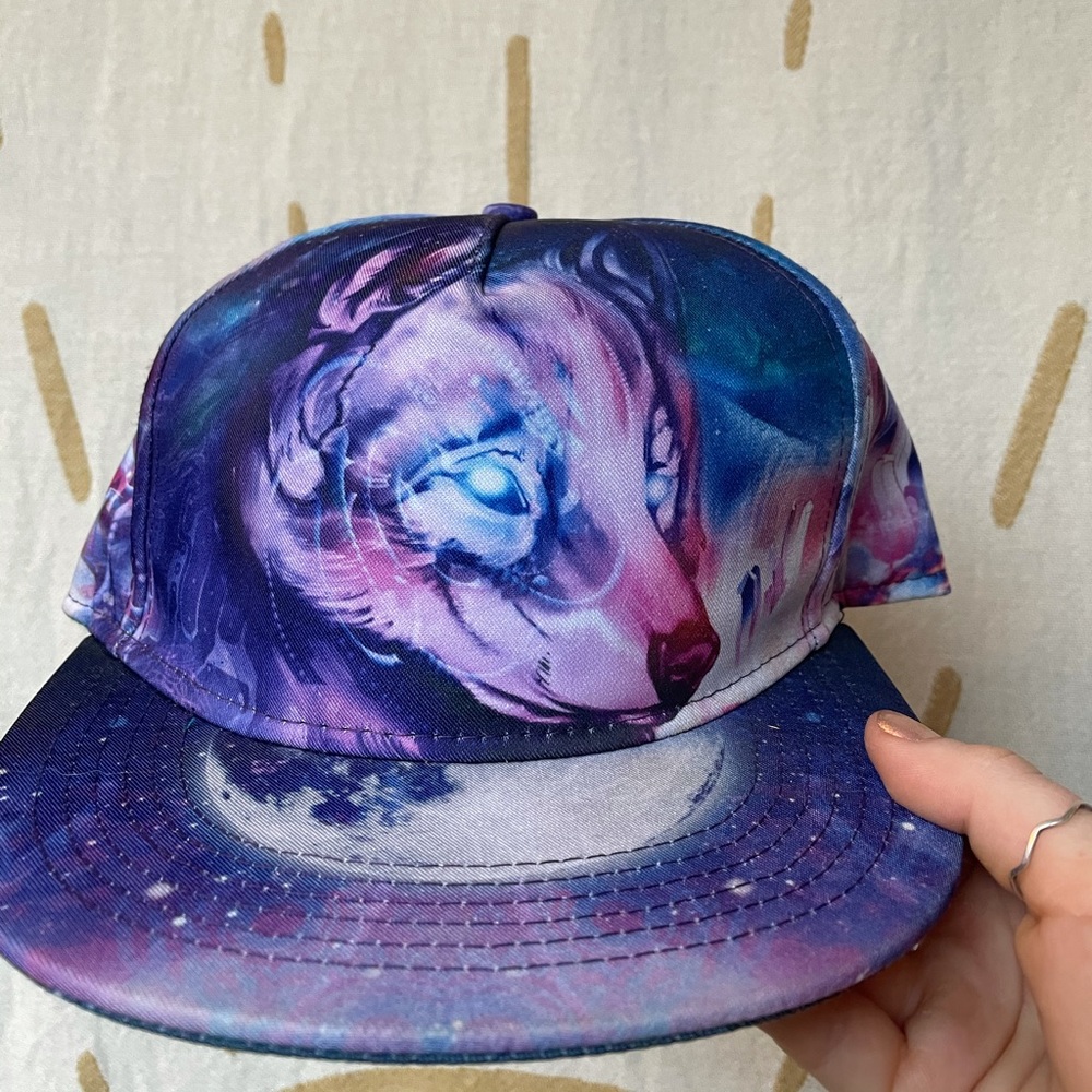 Multicolored wolf SnapBack